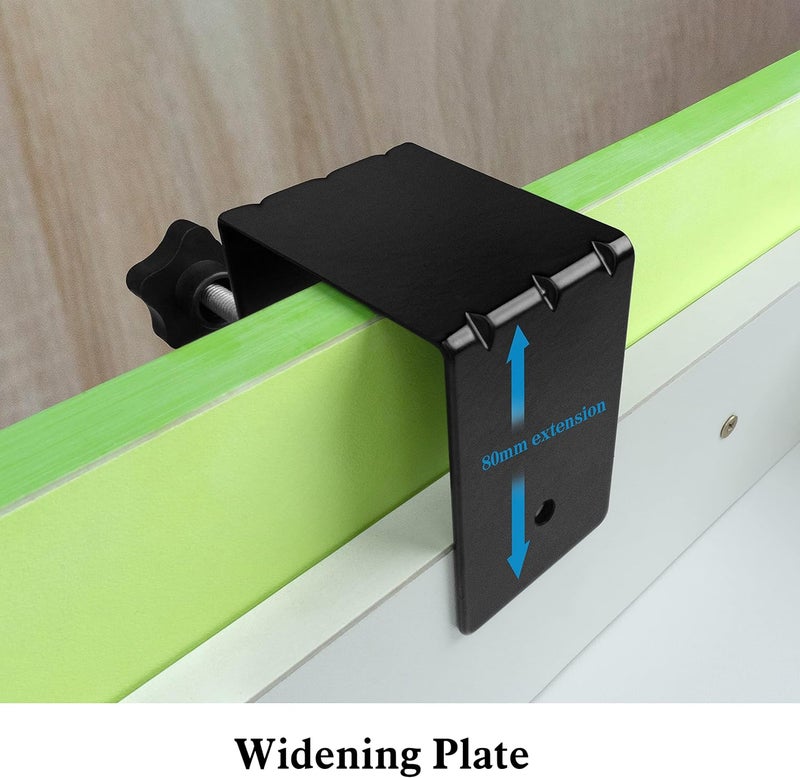 ViewReal Large Drawer Front Panel Installation Clamps Cabinet Hardware Jig C Clamps 3mm Thicker Drawer Drill Hole Guide U Clamp with Big Silicone Protective Pads(4 Pack) - Image 4